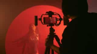 Filming with an iPhone rig